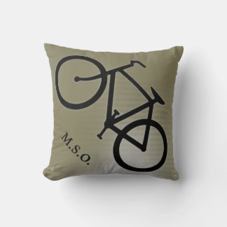 aangepast gepersonaliseerd monogram Initiaal op bi Kussen