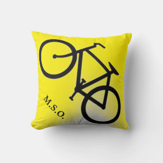 aangepast gepersonaliseerd monogram Initiaal op bi Kussen
