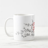 Aangepast , gepersonaliseerd ontwerp, monogrammen koffiemok (Links)