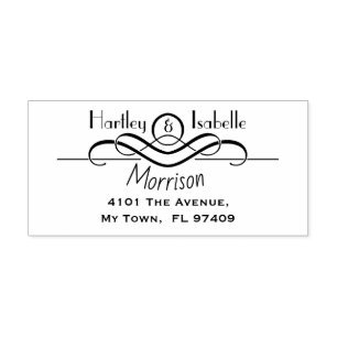 Aangepast gepersonaliseerd retouradres  zelfinktende stempel