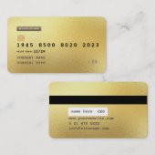 Aangepast gepersonaliseerd Visitekaartje voor goud (Voorkant / Achterkant)