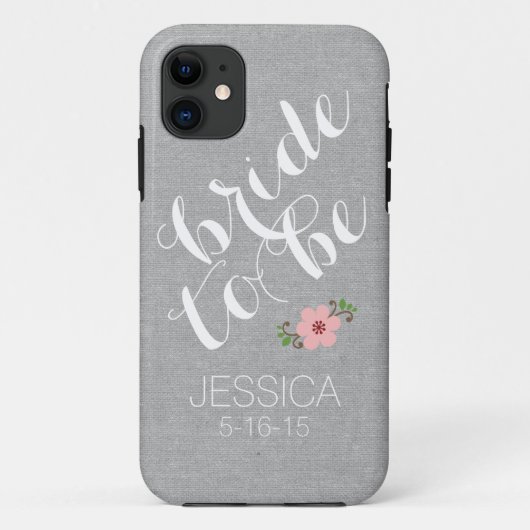 Aangepast gepersonaliseerde bride om de naam trouw Case-Mate iPhone case (Achterkant)
