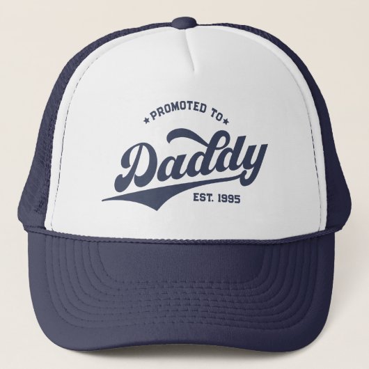 Aangepast gepromoveerd tot Daddy New Dad Vaderdag Trucker Pet (Voorkant)