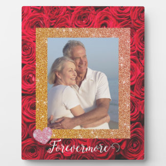 Aangepast geschenk voor altijd meer paar foto plaq fotoplaat