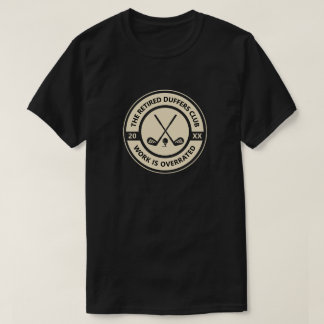 Aangepast geschenk voor golfclub voor gepensioneer t-shirt