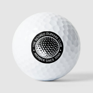 Aangepast geschenk voor golfclubs voor gepensionee golfballen