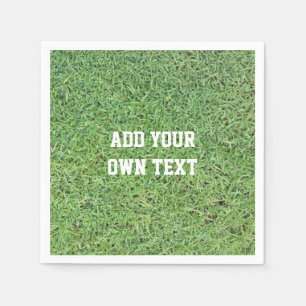 Aangepast gesneden gras servet
