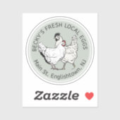 Aangepast gesneden lokale eitenvinylSticker groen Sticker (Vel)