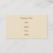 Aangepast gestreept Visitekaartje (Achterkant)