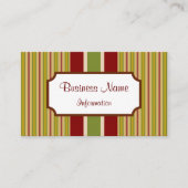 Aangepast gestreept Visitekaartje (Voorkant)