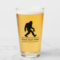Aangepast Gevist Sasquatch Funny Beer Glass Tumble