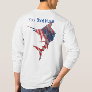 Aangepast Gevist Shirt met een patriottische Zeilv