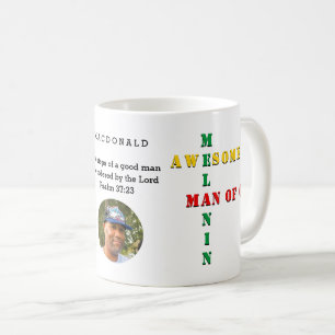 Aangepast Geweldige Melanine-MAN van GOD Foto Koffiemok