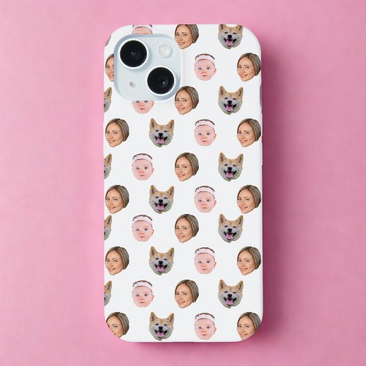 Aangepast gezicht, Aangepaste foto, Familie Gift i iPhone 15 Hoesje