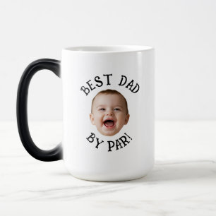 Aangepast gezicht Beste papa Par Magische Mok