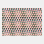 Aangepast gezichtshoofd Huwelijksbruiloft Feest Ge Inpakpapier Vel (Voorkant 2)