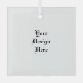 Aangepast Glas Ornament (Voorkant)