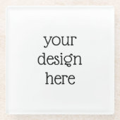 Aangepast Glazen Onderzetter (Voorkant)