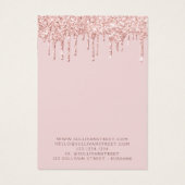 Aangepast Glitter Drip Ketting-beeldscherm Visitekaartje (Achterkant)