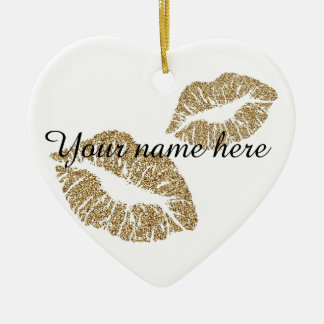 Aangepast glitter Lips-versieringsmiddel Keramisch Ornament