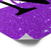 Aangepast glitterposter poster (Hoek)