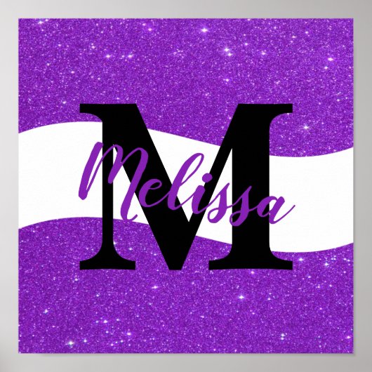Aangepast glitterposter poster (Voorkant)