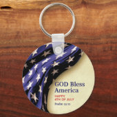 Aangepast GOD BLESS AMERICA Sleutelhanger (Voorkant)