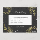 Aangepast - Gold Ferns slaat de datum op Briefkaart (Achterkant)