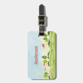 Aangepast Golf-Bagagelabel Bagagelabel (Voorkant verticaal)