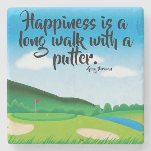 Aangepast Golf-Onderzetter Stenen Onderzetter