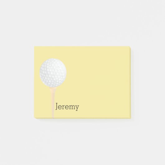 aangepast golfbal golfartikel post-it® notes (Voorkant)