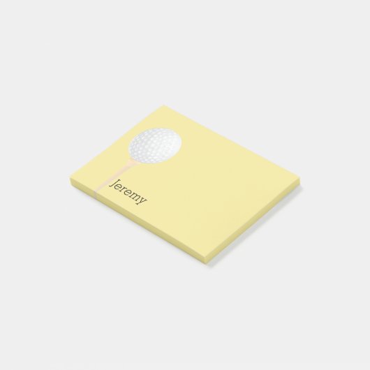 aangepast golfbal golfartikel post-it® notes (Schuin)