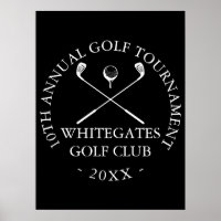 Aangepast golfclub toernooi bord