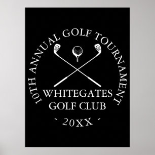 Aangepast golfclub toernooi bord poster