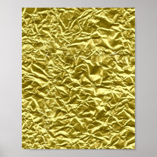Aangepast goud folie-effect poster