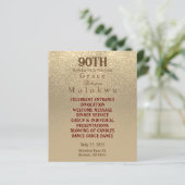 Aangepast - Gouden Glitter - Menu (Staand voorkant)