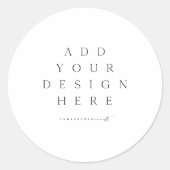 Aangepast grafisch ronde sticker (Voorkant)