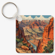 Aangepast Grand Canyon Vintage Zuidwest landschap