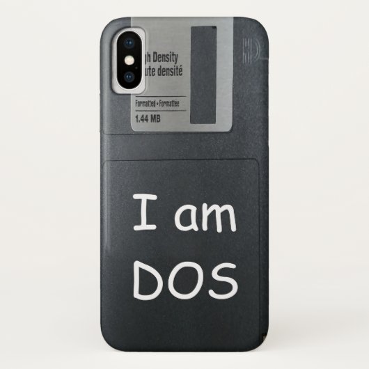 Aangepast, grappig 3-inch diskettestation met tele Case-Mate iPhone case (Achterkant)