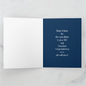 Aangepast grappig Afstuderen Gefeliciteerd BIG Kaart (Binnen)