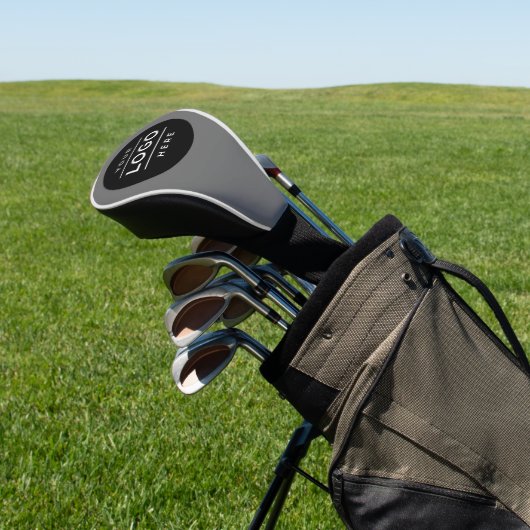 Aangepast grijs merk voor Logo Golfheadcover (Insitu)