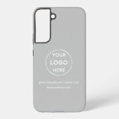 Aangepast grijs merk voor Logo Samsung Galaxy Hoesje (Achterkant)