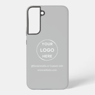 Aangepast grijs merk voor Logo Samsung Galaxy Hoesje