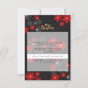 Aangepast grijs rood glitter bespaart prettig kers kaart