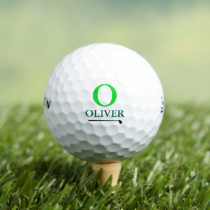 Aangepast groen 'O'-monogram Golfballen