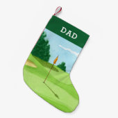 Aangepast groen schilderen Golfcursus Kleine Kerstsok (Voorkant (Hangend))