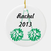 Aangepast groen-voorrangsversieel keramisch ornament (Achterkant)