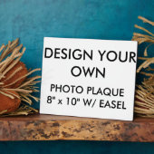 Aangepast, groot, 10 x 8-inch fotoplaque fotoplaat (Zijkant)