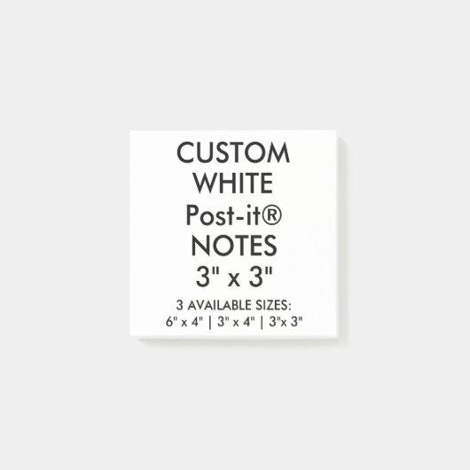 Aangepast, groot, 3-inch vierkant Post-it® notes (Voorkant)