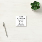 Aangepast, groot, 3-inch vierkant Post-it® notes (Kantoor)
